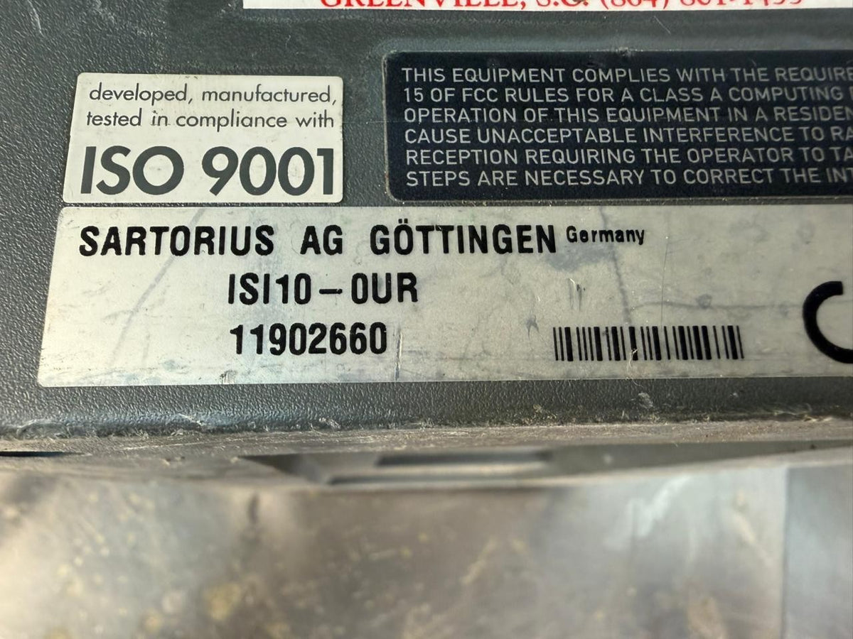 Sartorius ISI10-OUR Platform Scale MMWS03                         (11.4.2)