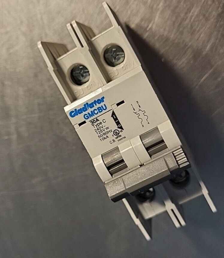 Gladiator  IEC 60947-2  GMCBU 2-POLE 30A Breaker (BIN 3.5.2)