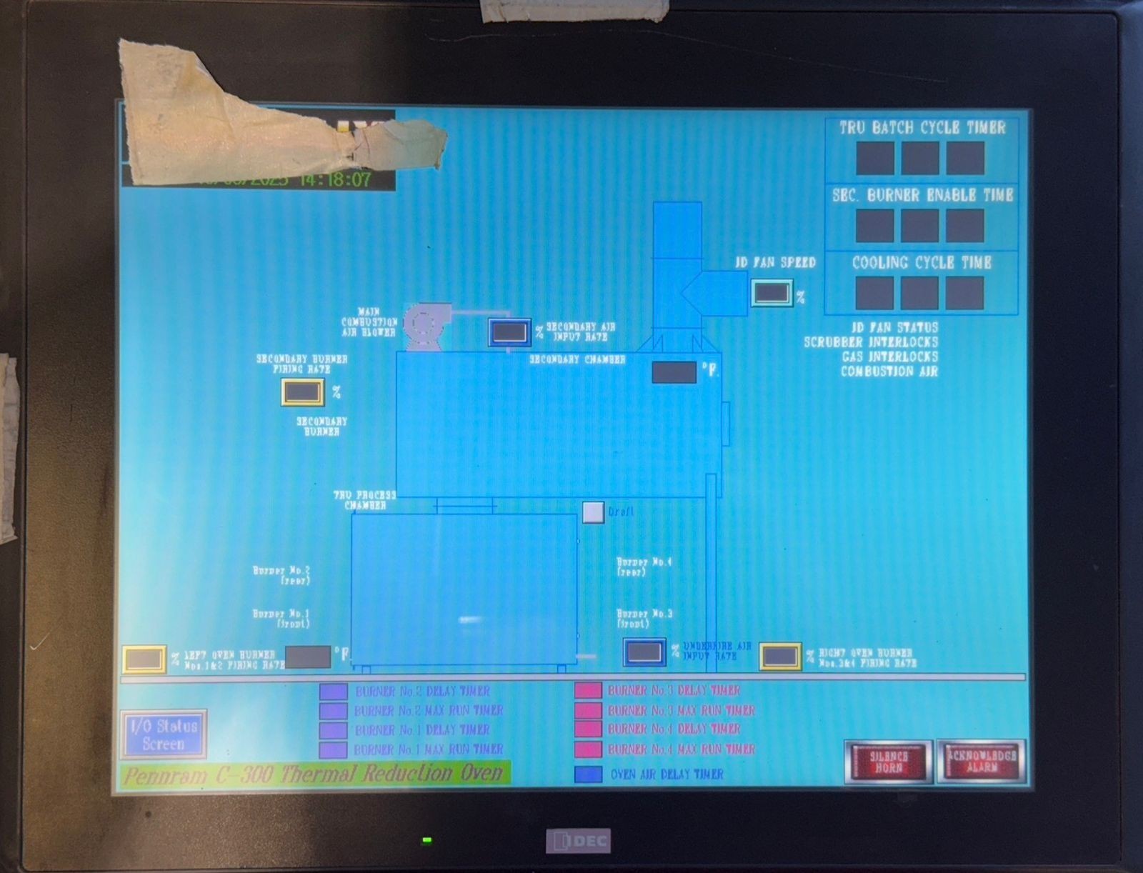 Idec HG4G-CJT22MF-B Touchscreen Operator Interface 24Vdc 27W Class2 (8.5.5)