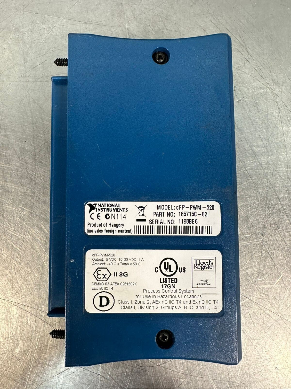 National Instruments NI cFP-PWM-520 8-Channel. 10-30VDC 1A (7.2.3)
