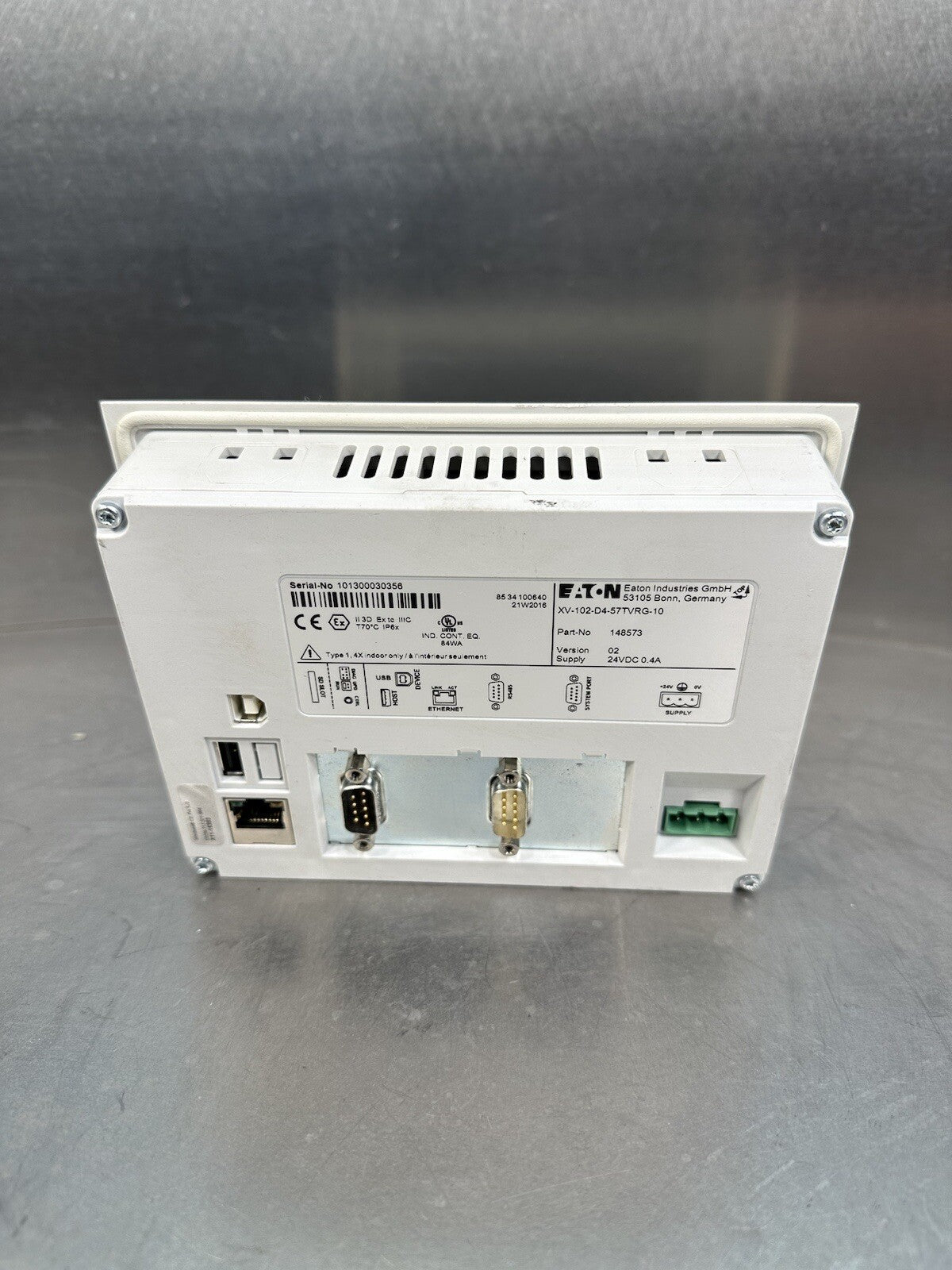 EATON CORPORATION XV-102-D4-57TVRG-10 / XV102D457TVRG10    (BIN-1.5.3)