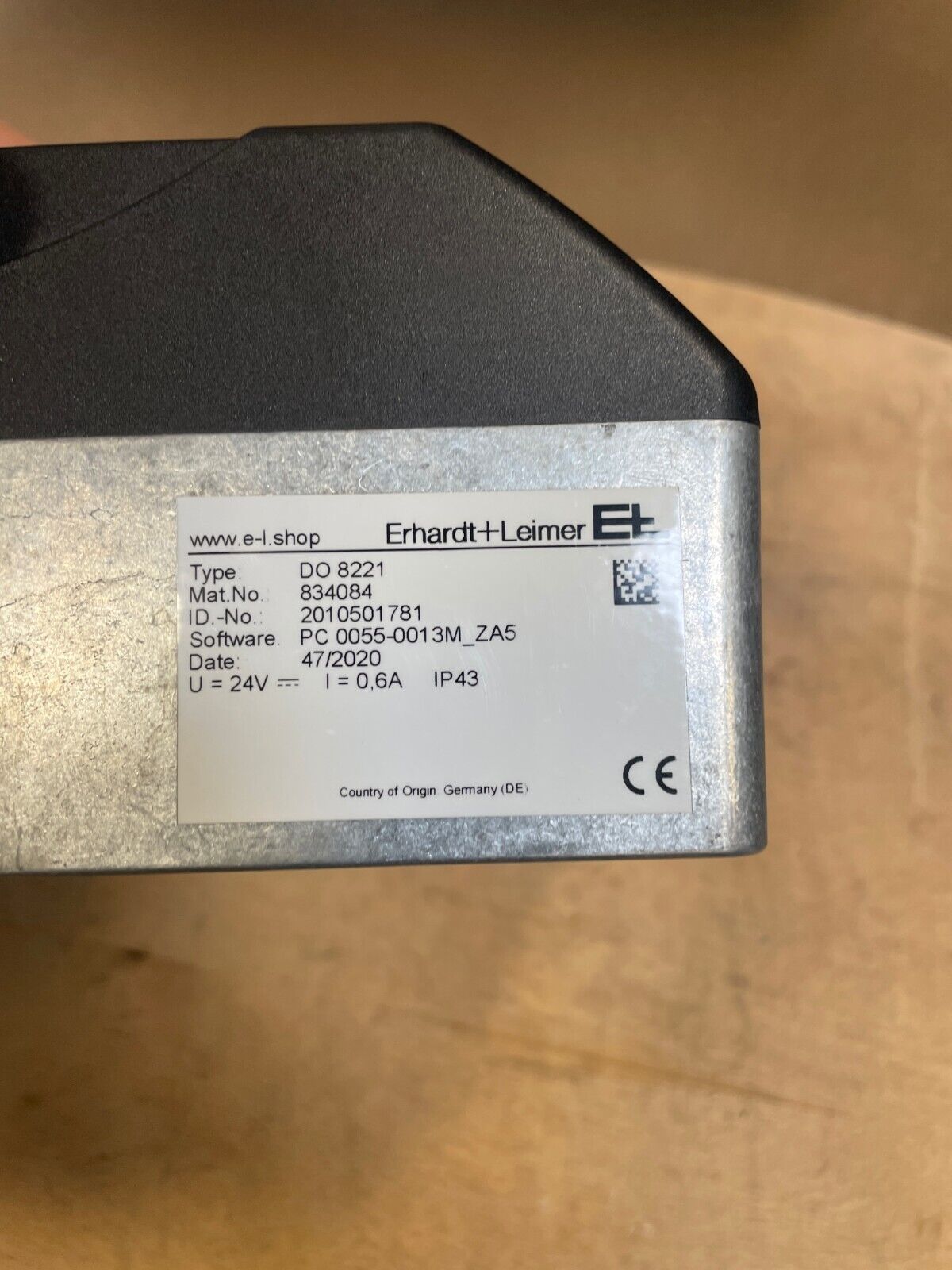 ERHARDT LEIMER DO 8221 PC 0055-0013M-ZA5 24 V DC Camera