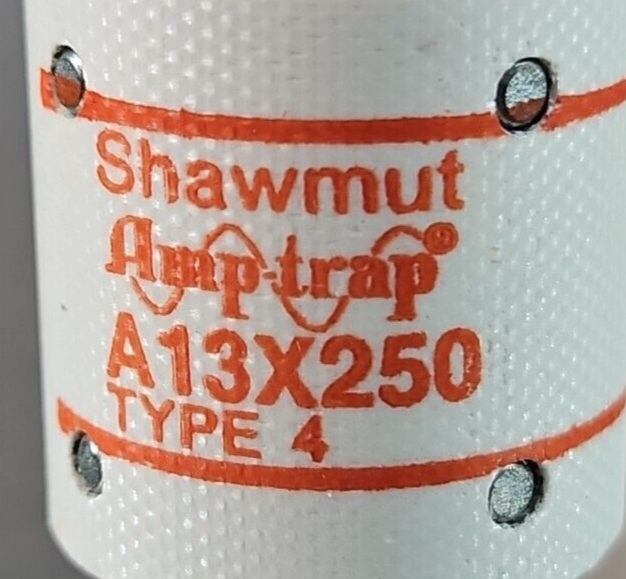 Ferraz Shawmut A13X250-4 Amptrap Fuse 250A 130V  BOX W/10                Loc4C43