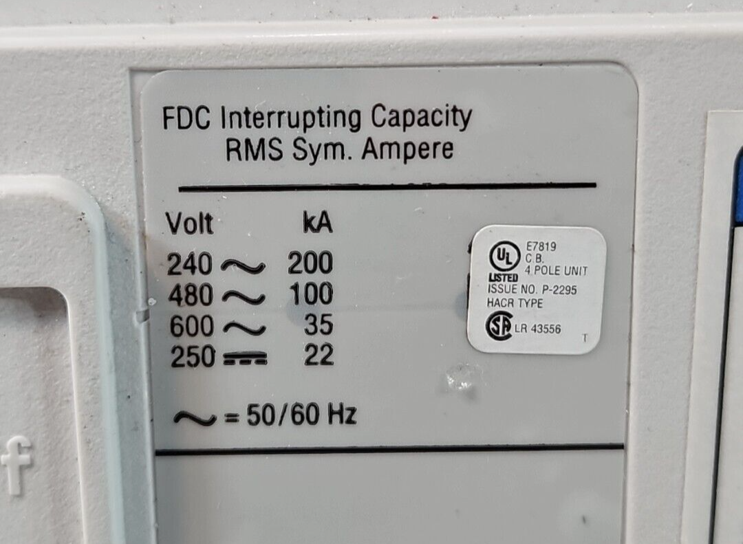 Eaton FDC 100K 20Amp 600VAC Current Limiting Circuit Breaker            (BIN443)