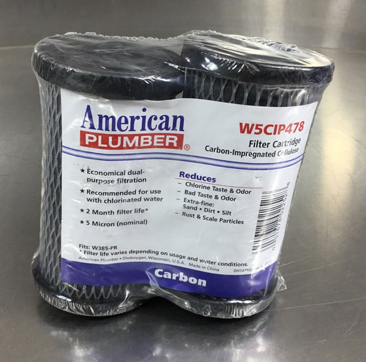 American Plumber Filter Cartridge 5 Micron  W5CIP478  Taste/Odor 2 Month   6C-4