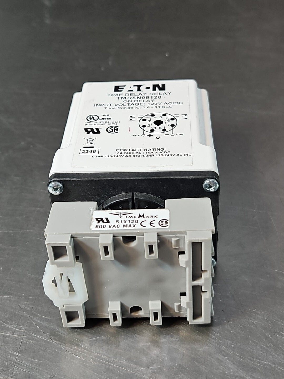 Eaton TMR5N08120 / 51X120 (Time Mark) Time Delay Relay  120AC/DC        (BIN412)