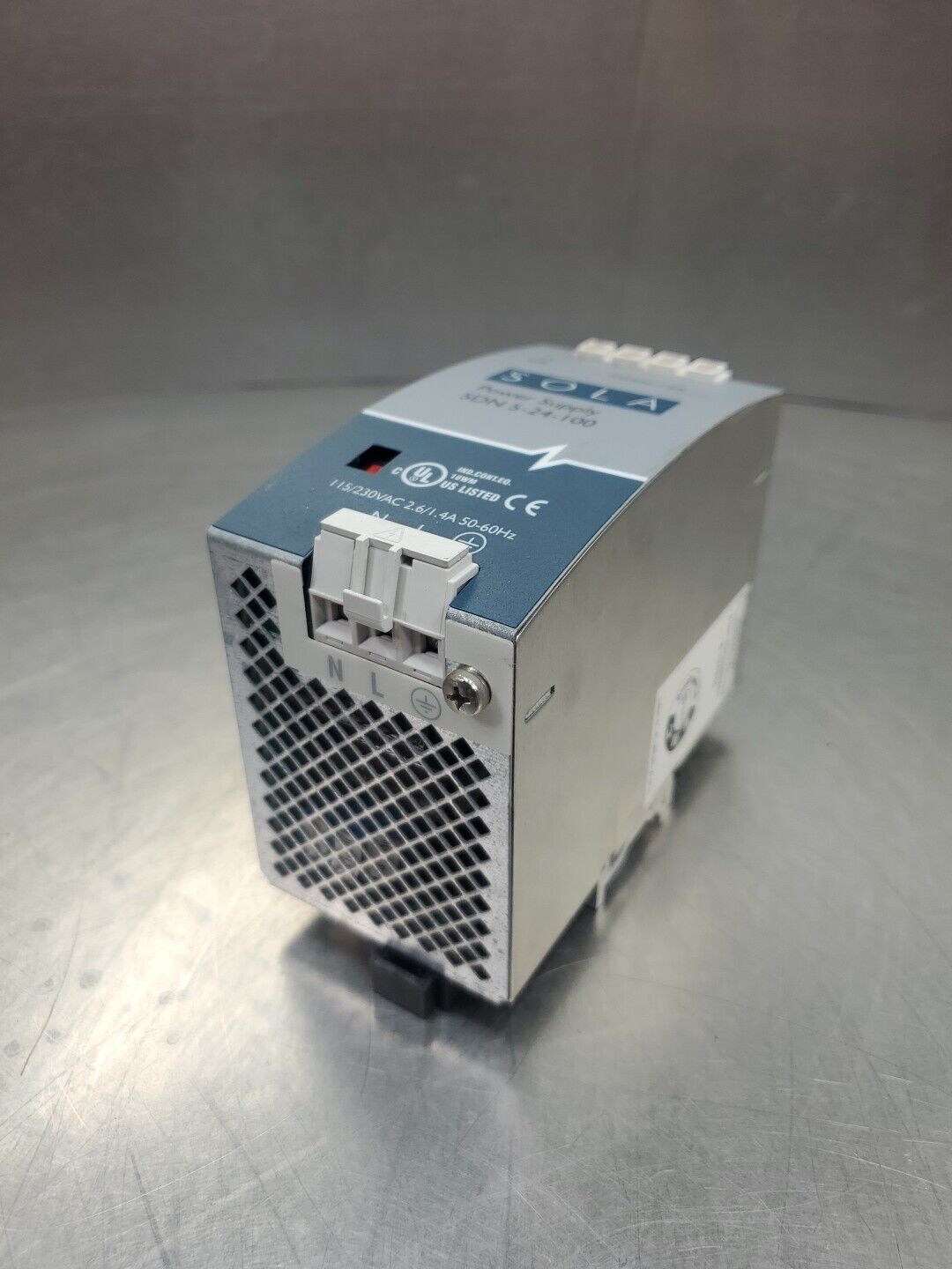 SOLA SDN 5-24-100 POWER SUPPLY, 24VDC 5A.                                  4E-33