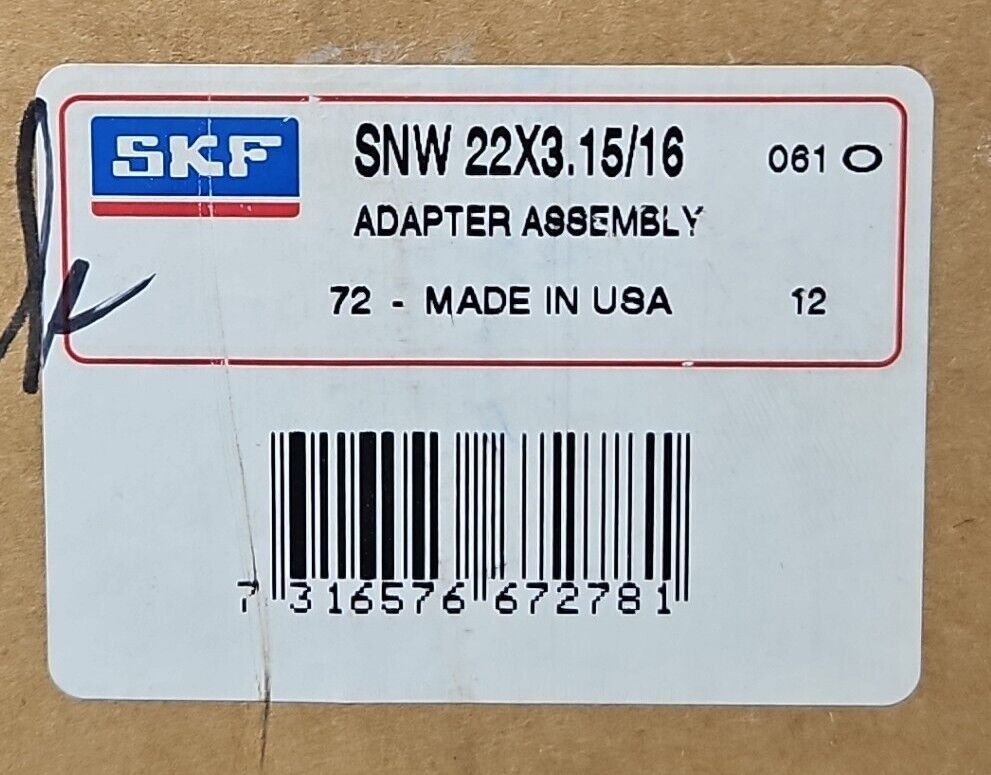 SKF 22X3.15/16 Adapter Assembly                                    loc4C35