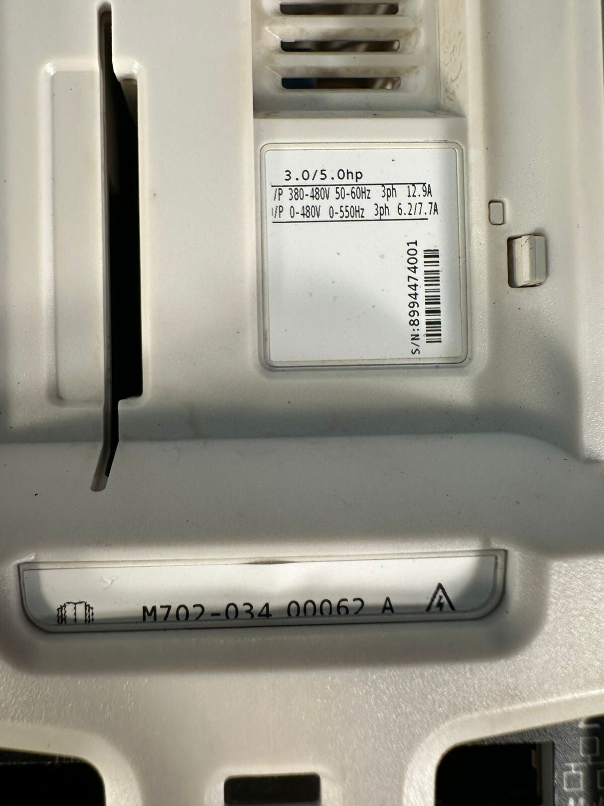 Leroy-Somer Unidrive M702-034-00062-A  3.0/5.0hp              (2.4.2)