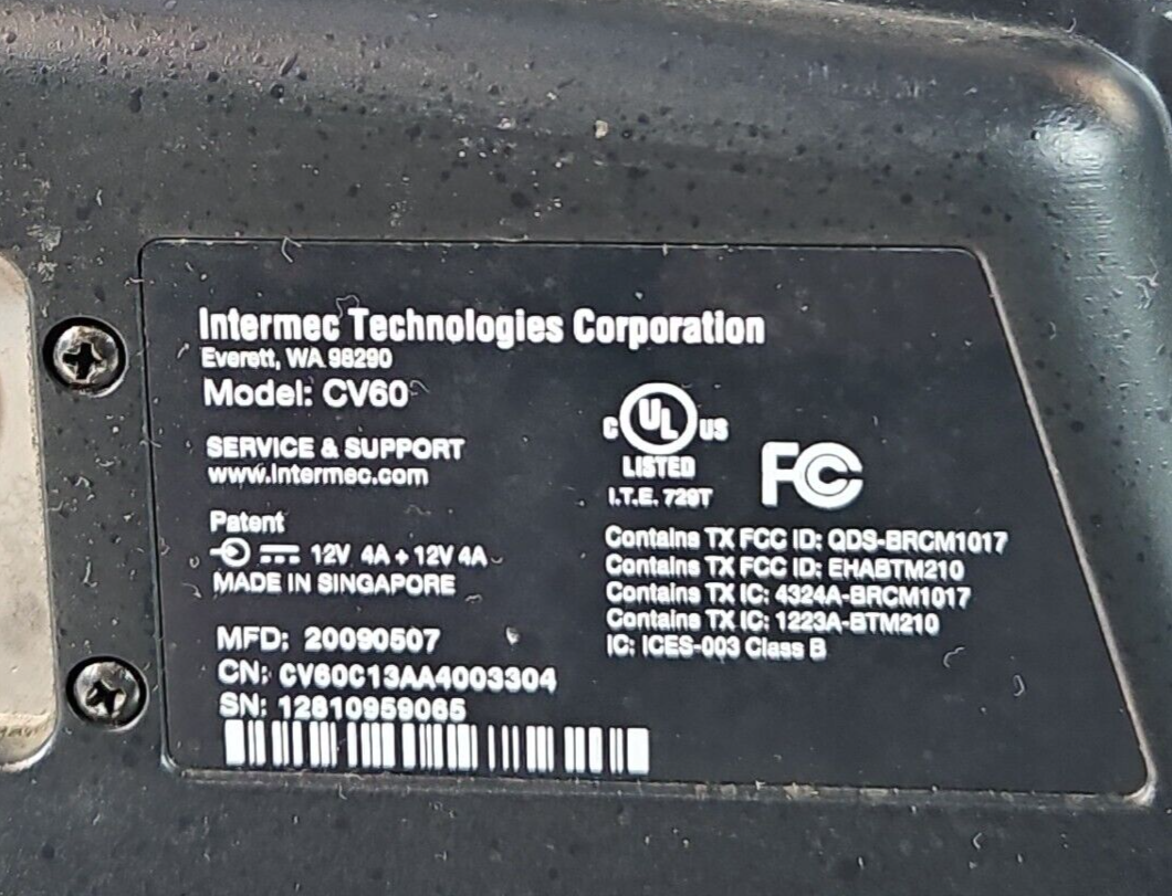 Intermec CV60 Vehicle Mount Computer                                    (BIN211)