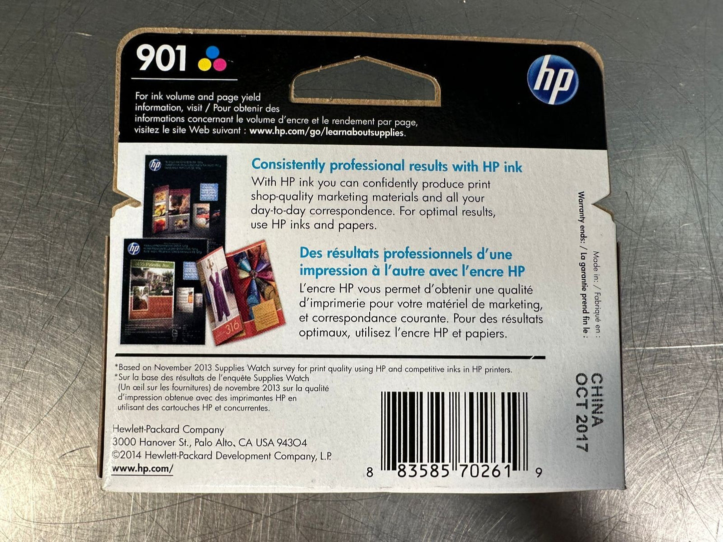 Hp 901 CC656AN 140 Tri-Color Ink Cartridge Genuine                 (5.3.1)