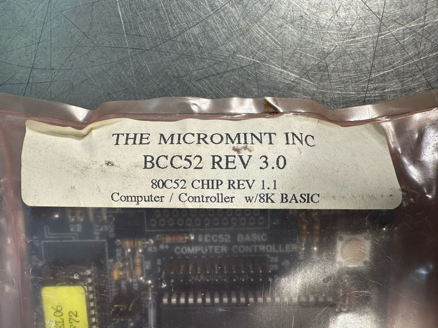 Micromint BCC52 Rev. 3.0  80C52 Chip Rev 1.1   w/ 8K Basic          (6.4.4)