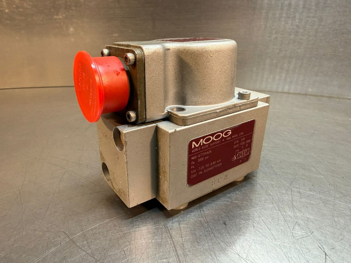 Moog G771K626 Servo Valve  3000Psi 312A6077P039                    (9.3.4)