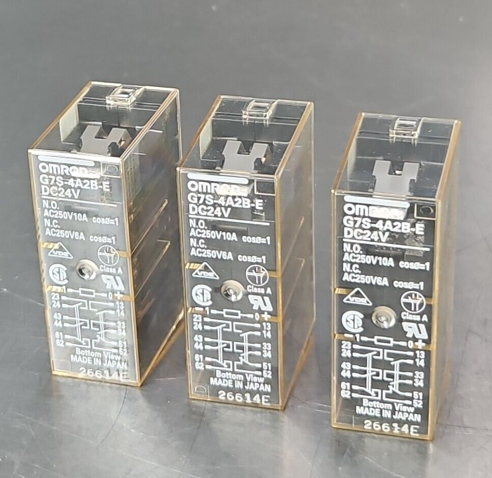 Omron G7S-4A2B-E DC24V Relay (LOT OF 3)                                   loc4C2