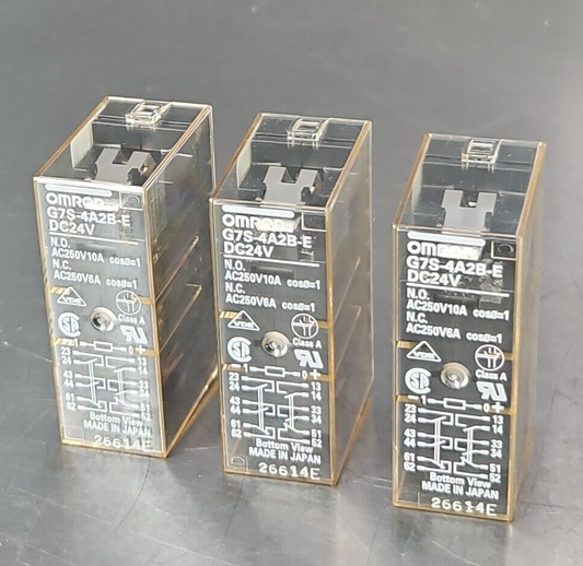 Omron G7S-4A2B-E DC24V Relay (LOT OF 3)                                   loc4C2