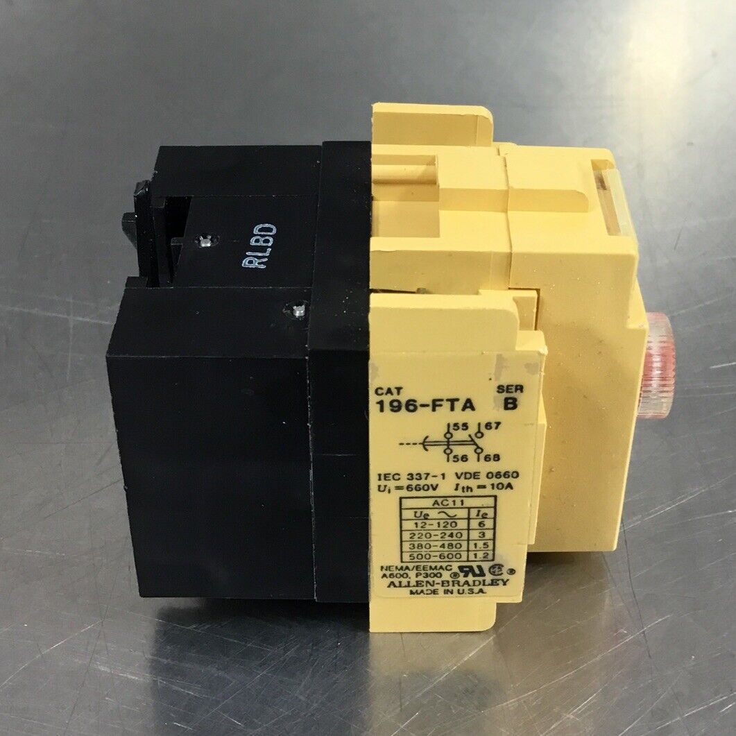 ALLEN BRADLEY  196-FTA  SERIES B TIMER        4C-19