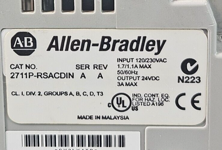 Allen Bradley 2711P-RSACDIN Power Supply Module                     (BIN743)