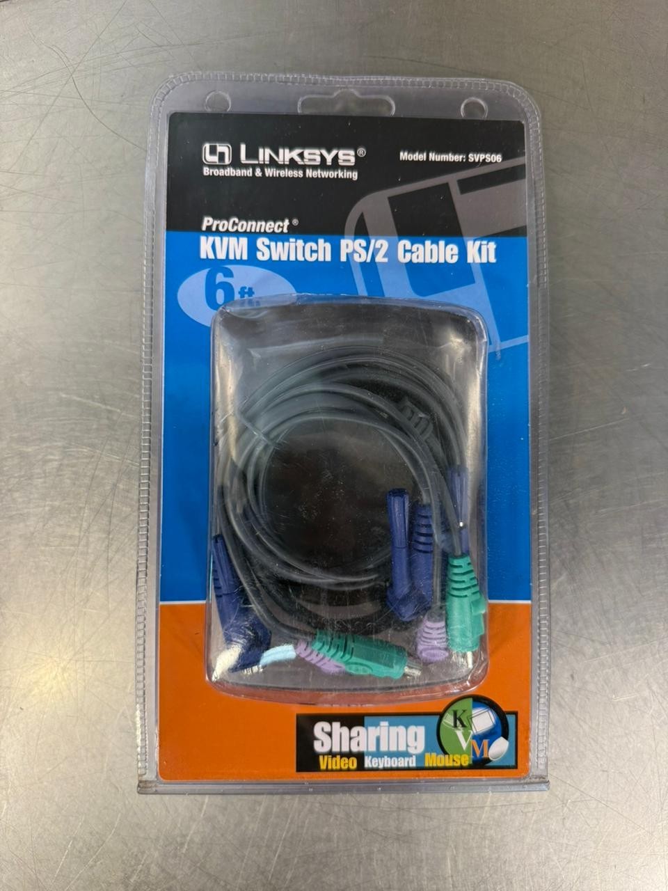 Linksys ProConnect KVM Switch PS/2 Cable Kit Model SVPS06 NEW      (7.2.2)