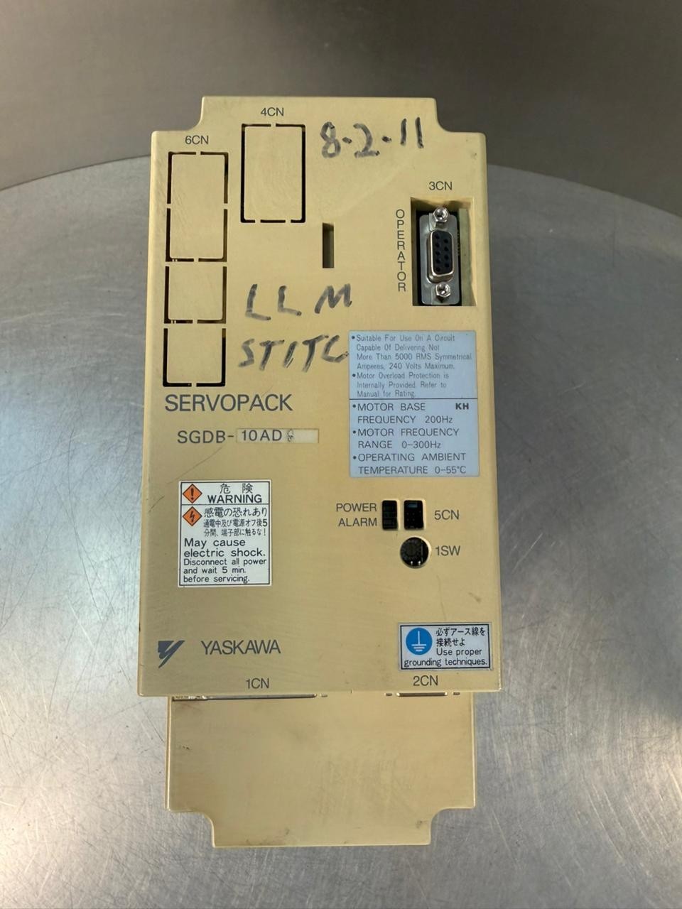 Yaskawa Servopack SGDB-10ADG 50/60Hz 3Ph                           (1.2.4)