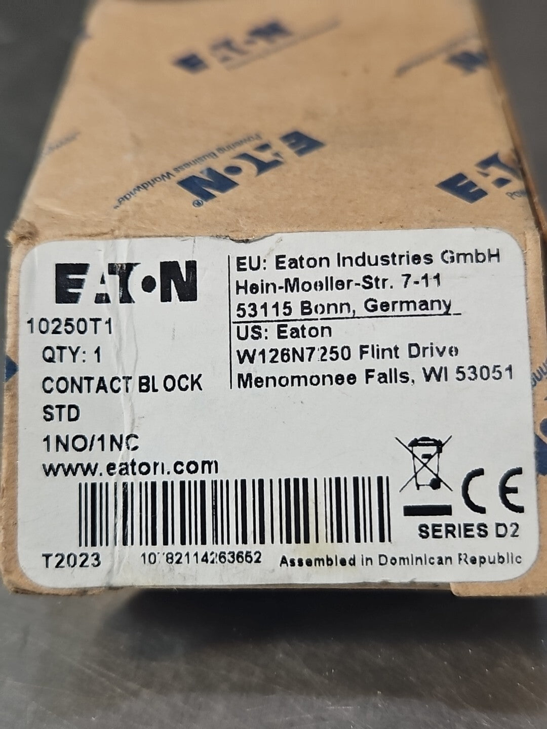 Eaton Cutler Hammer 10250T1 Contact Block                               (BIN735)