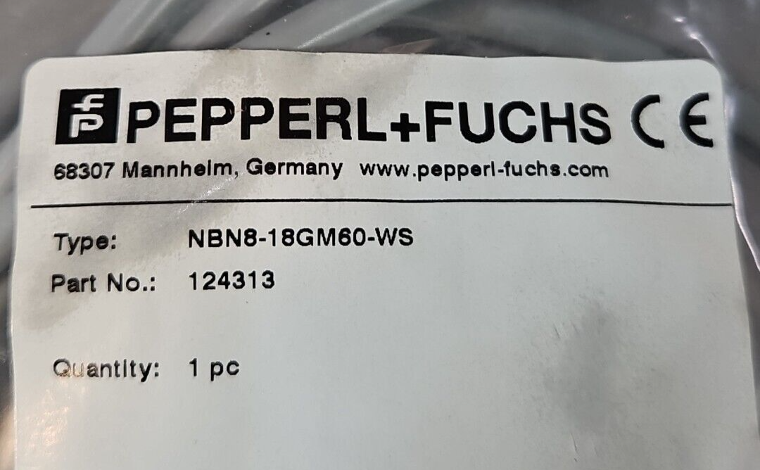 Pepperl+Fuchs NBN8-18GM60-WS Proximity Sensor                            Loc5D28