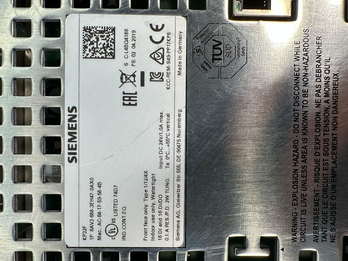 Siemens 6AV3688-3EH47-0AX0 Simatic HMI 6AV3-688-3EH47-0AX0   (7.5.4)