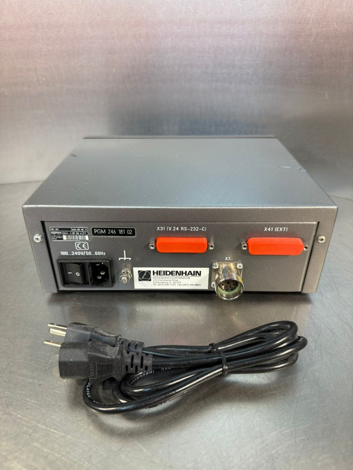 Heidenhain PGM-246-181-02 Digital Readout 100/240V 50/60Hz         (8.5.2)