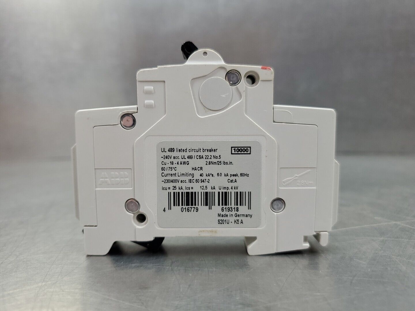 ABB S201U-K5A 5A Circuit Breaker.                                          4D-33