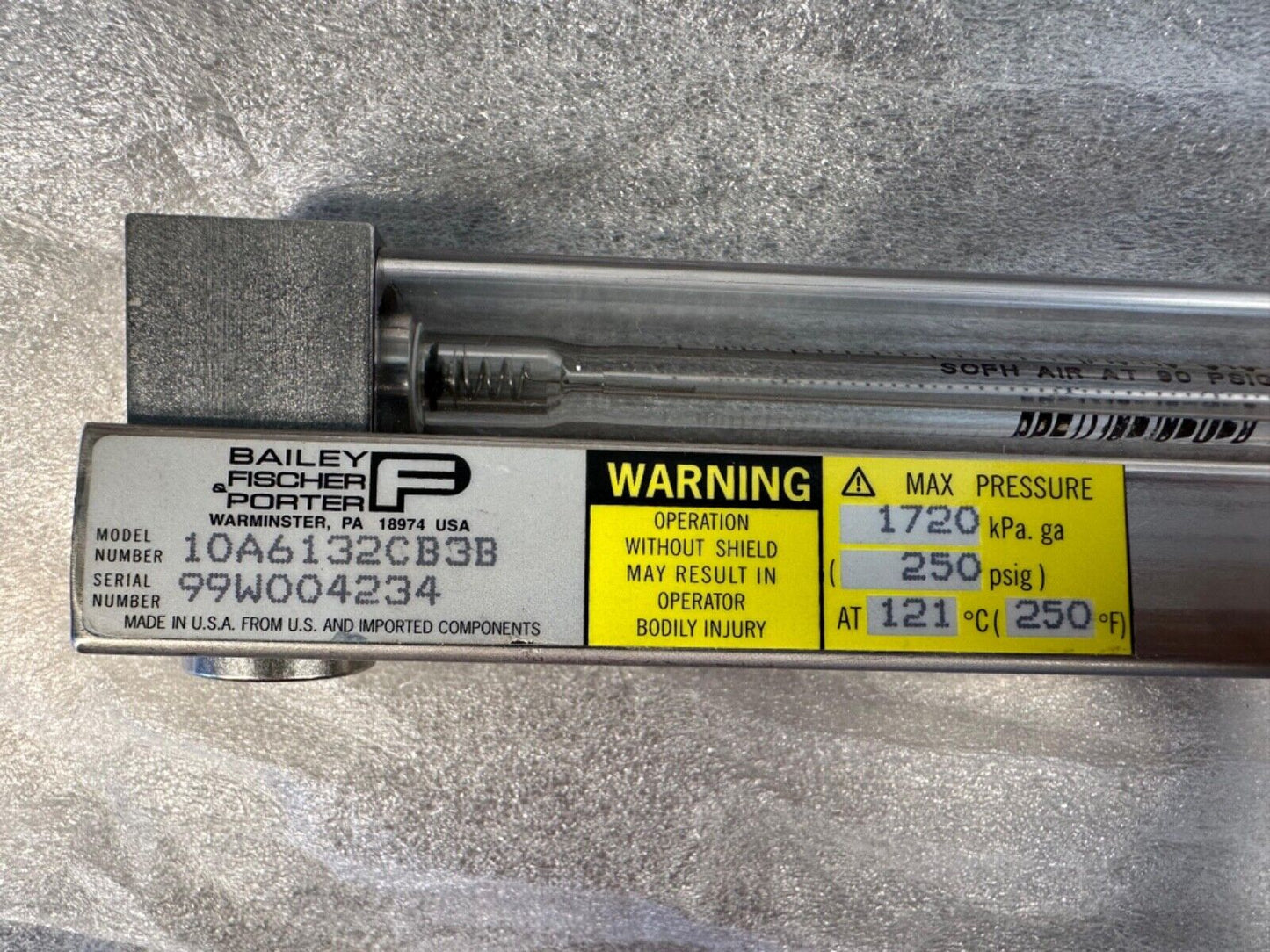 Bailey 10A61  10A61-32CB3B Global Purgemaster 250 psig / 1720 Kpa (5d-24)