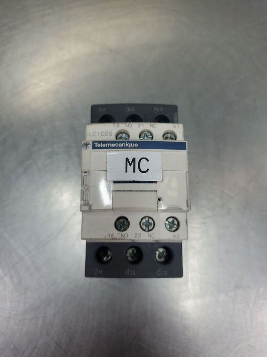 TELEMECANIQUE LC1D25 CONTACTOR, 40A 690V.                                  4C-13