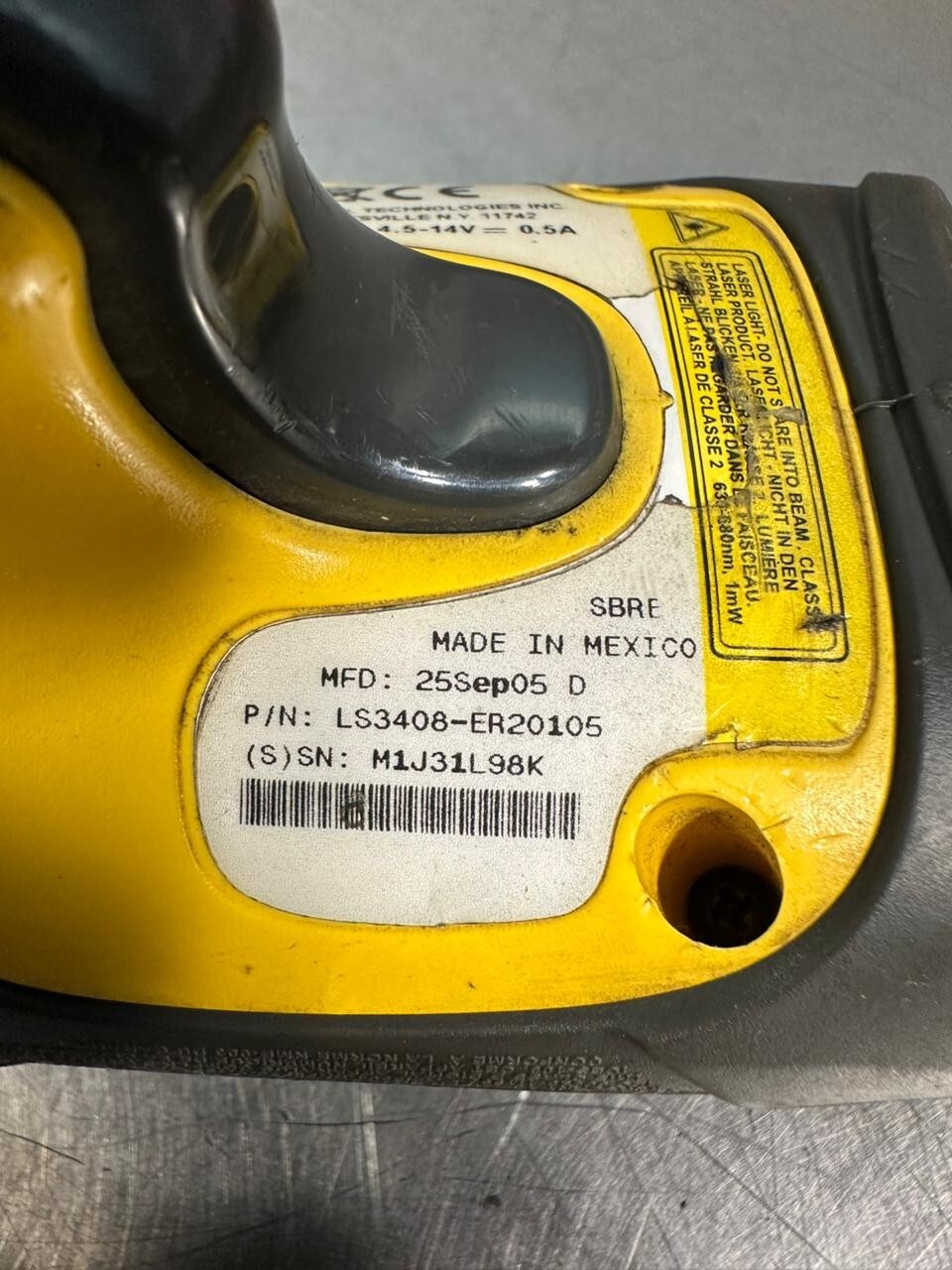 Symbol LS3408-ER20105 Handheld Barcode Scanner With USB CABLE  (7.4.3)