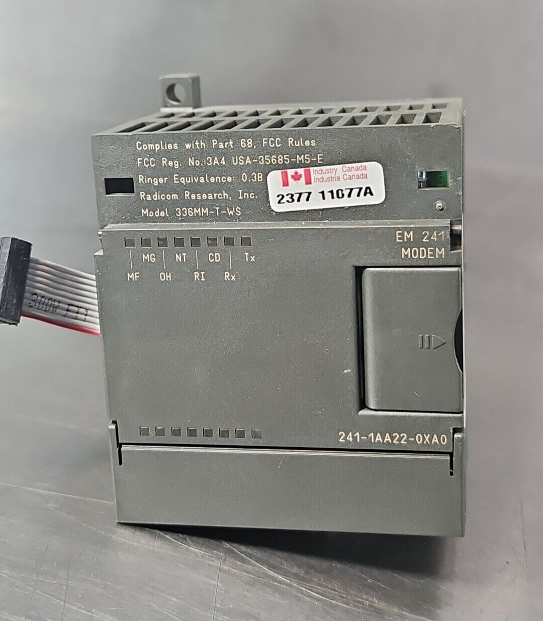 Siemens 6ES7 241-1AA22-0XA0  PLC Module                          (BIN643)