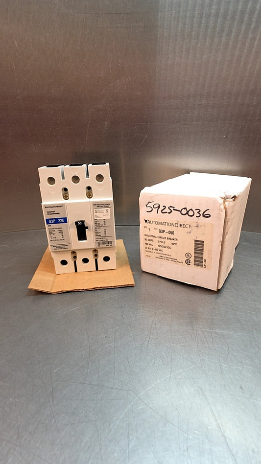 AutomationDirect G3P-050 Circuit Breaker 50A 5925-0036 480 VAC 3 Pole Nw01