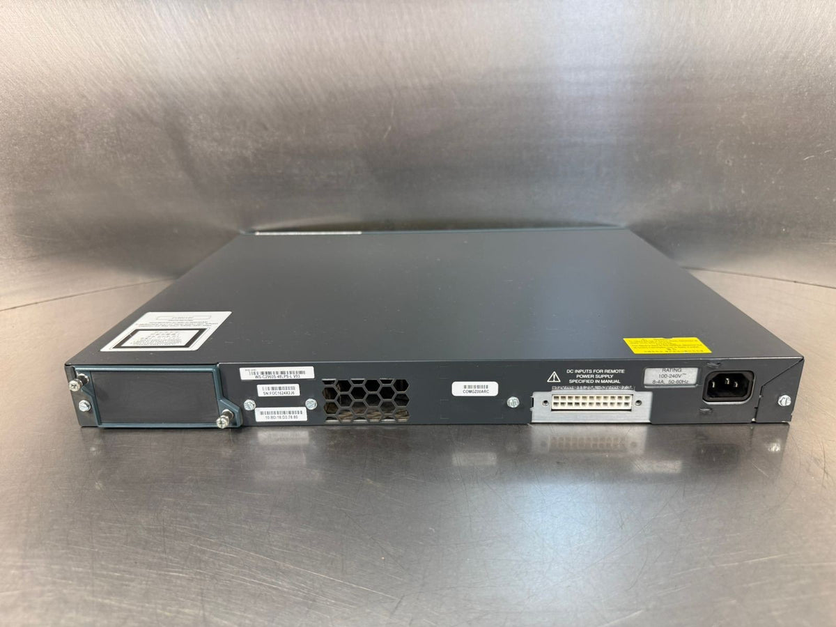 Cisco WS-C2960S-48LPS-L 48 Ports PoE+ 100-240V~8-4A 50-60Hz   (11.5.4)