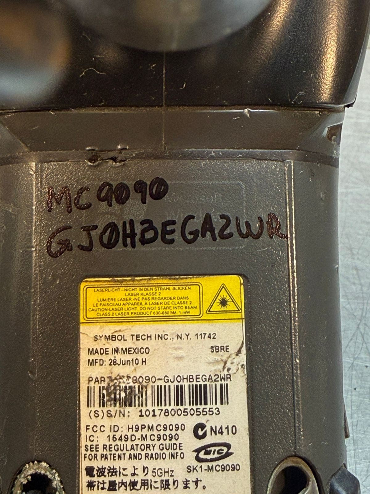 Motorola Symbol MC9090-GJ0HBEGA2WR Laser Windows                  ( 5.4.5)