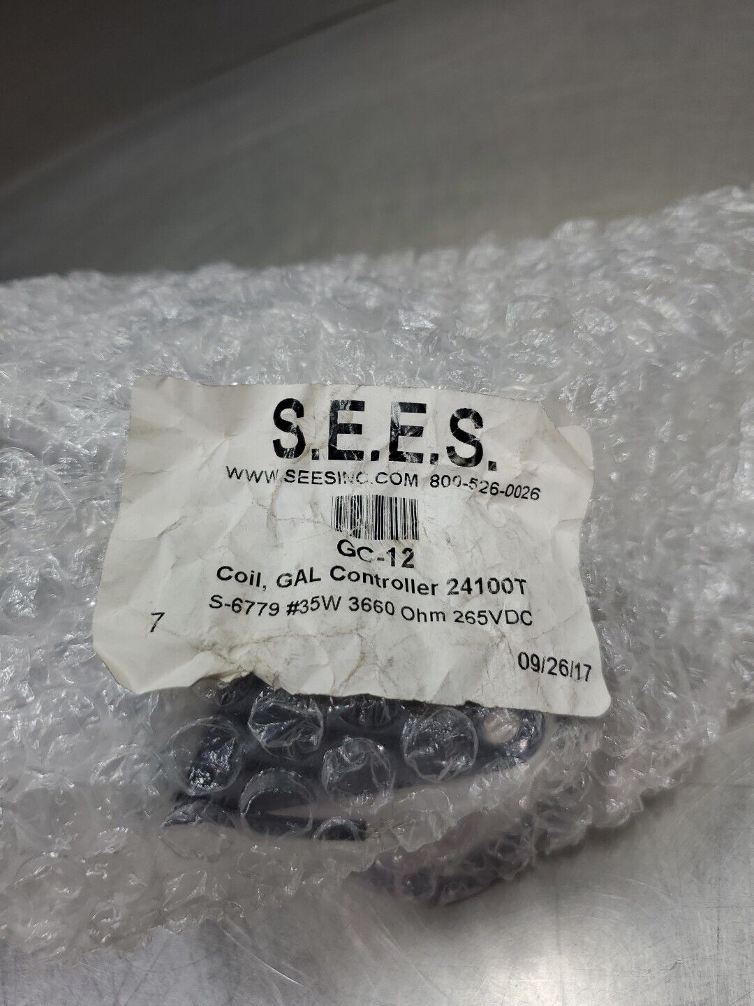 S.E.E.S. GC-12 GAL Controller, 265VDC Coil (24100T)                        5D-16