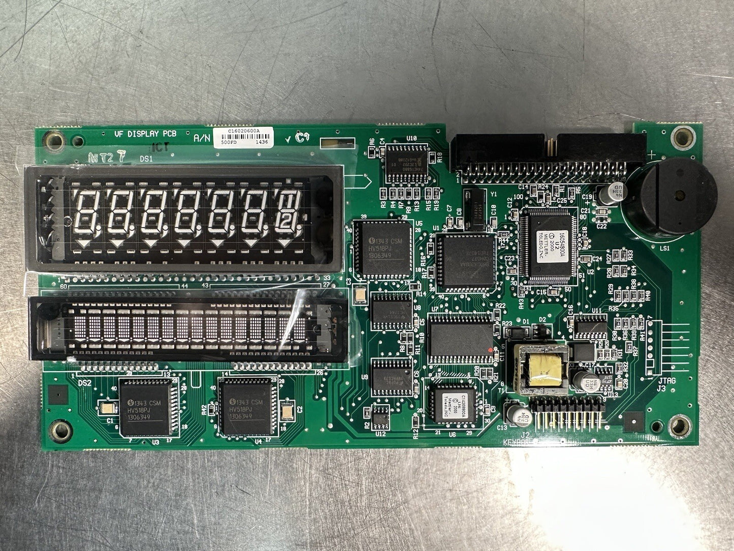 Mettler Toledo C16020600A VF Display PCB Circuit Board (BIN-1.4.2)