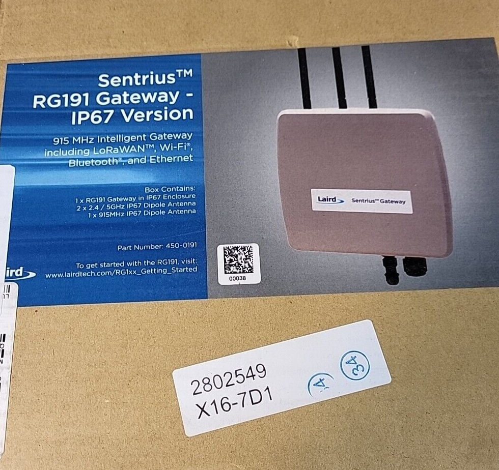 Sentrius RG191 915MHz LoRa LoRaWAN Gateway in IP67 Version (BIN3.5.3)