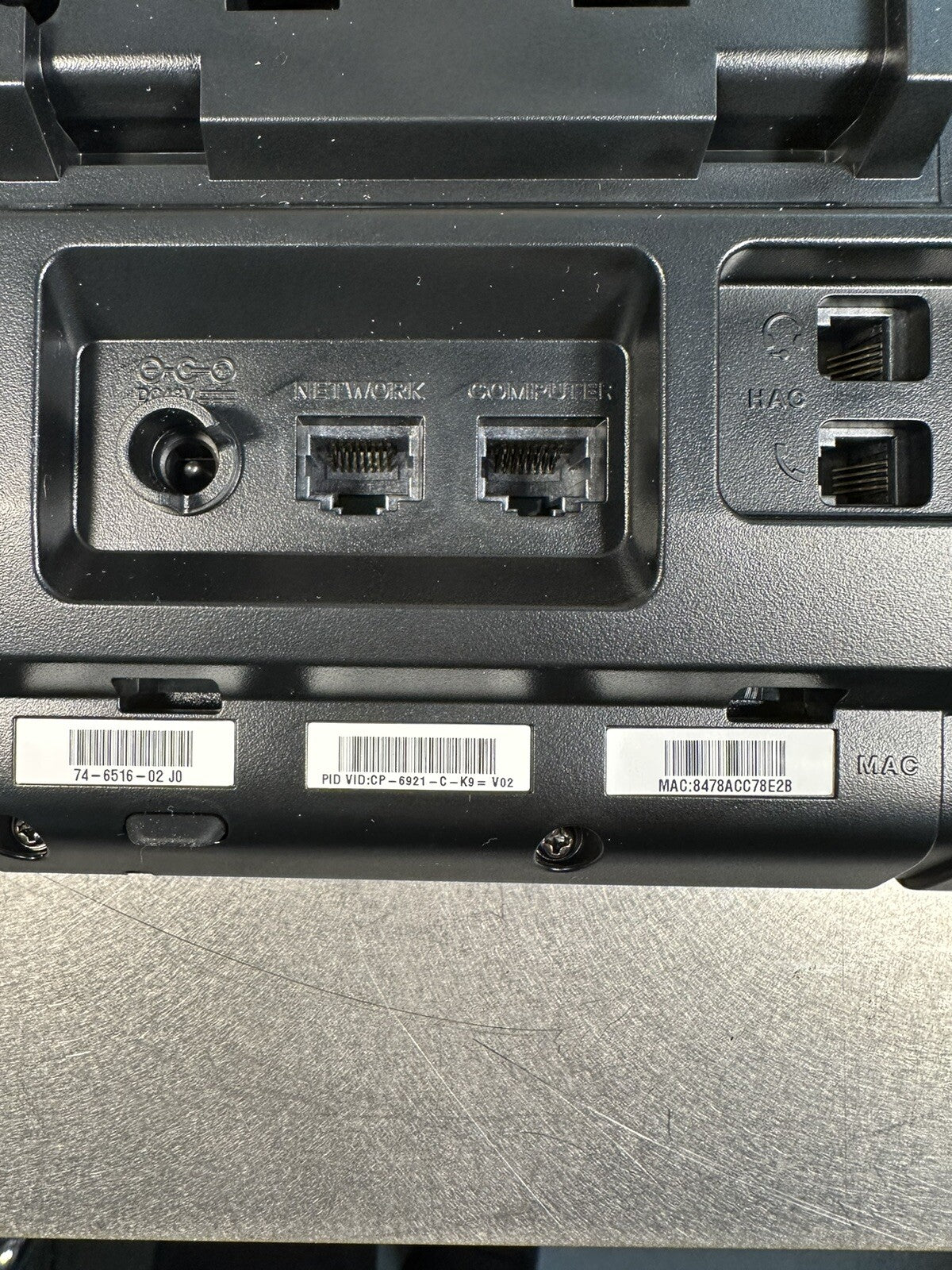 CISCO 6921 IP VOIP Phone CP-6921-C-K9 (BIN-1.2.1)