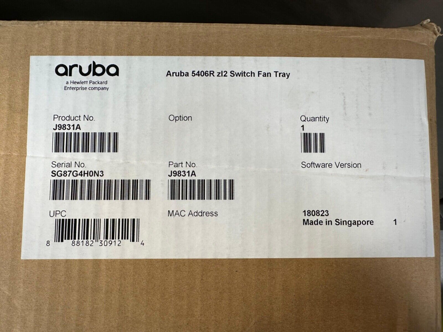 HPE- Aruba J9831A-5406R-zl2 / J9831A 5406R zl2 (3A-13)