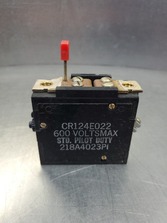 Allen Bradley CR124E022 600V STD PILOT DUTY RELAY.                         4E-25
