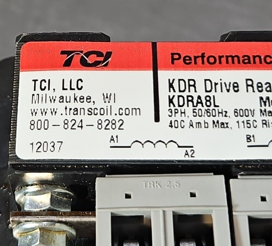 TCI KDRA8L Drive Reactor 3PH 50/60Hz 600V 2.1Amp                        (BIN424)