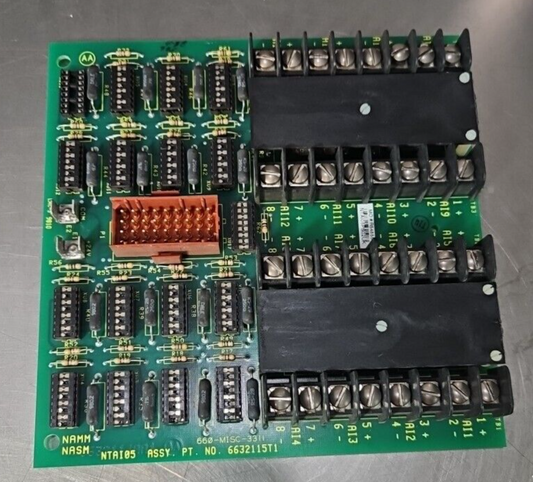 ABB NTAI05 16-Ch Analog Input Hi-Level Termination Unit                 loc3C37