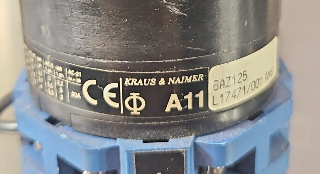 Kraus & Naimer A11 Switch Assembly 10A 600V                             (BIN324)