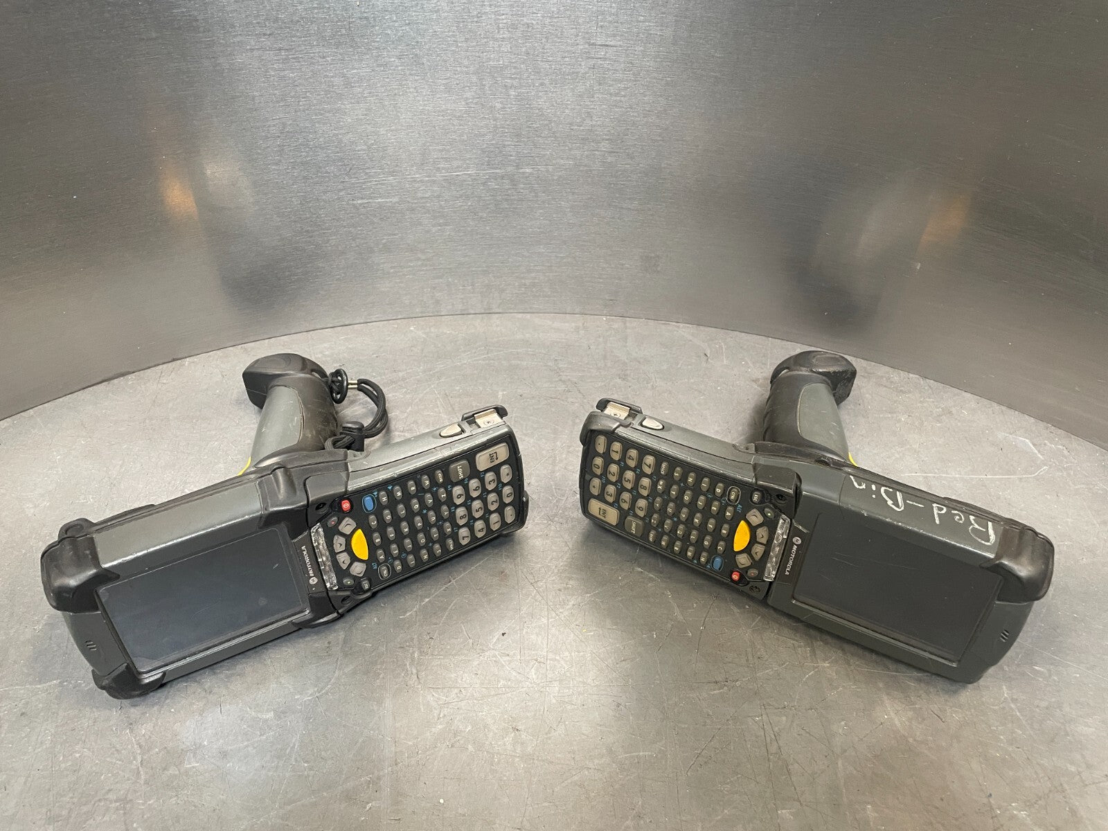 Lot of 2 Symbol Motorola MC9090 Handheld Wireless LCD Screen Barcode Scanner