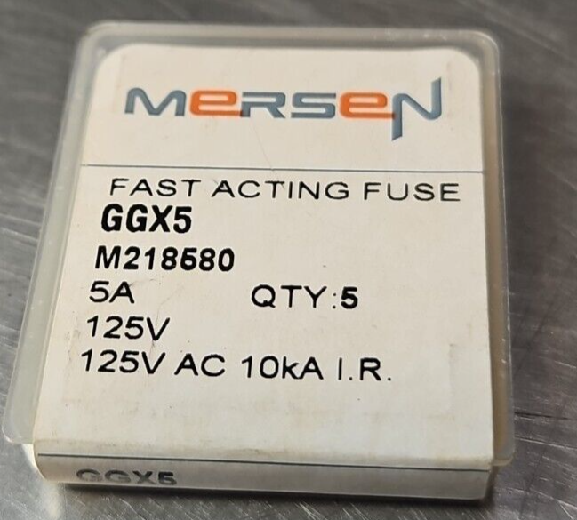 Ferraz Shawmut GGX5 Mersen 125V 5A  (Lot of 37)                          loc4E17