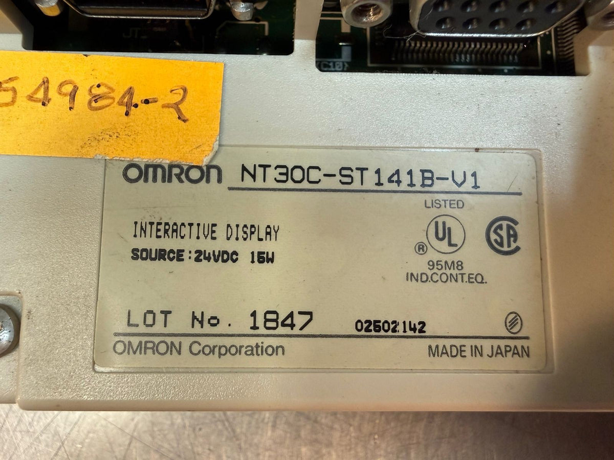 Omron NT30C-ST141B-V1  Operator Interface Touchscreen              (7.2.1)