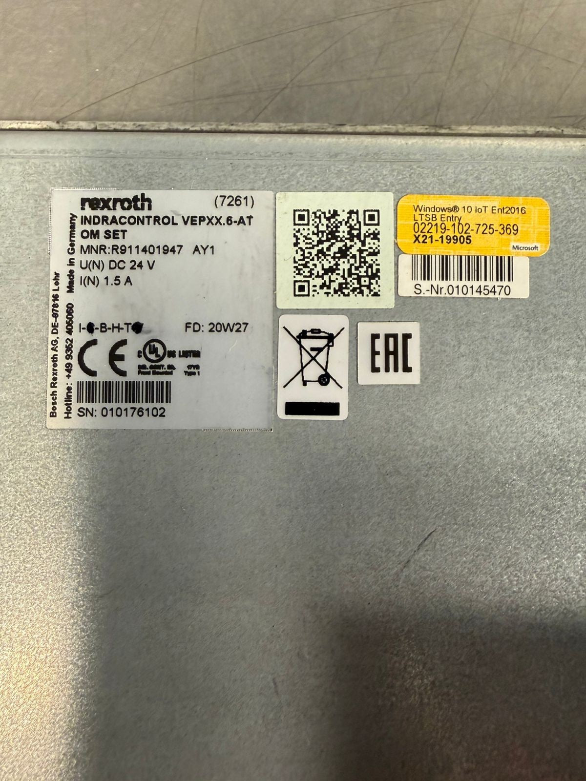 Rexroth IndraControl V epXX.6-At MNR:R911401947   (8.3.5)