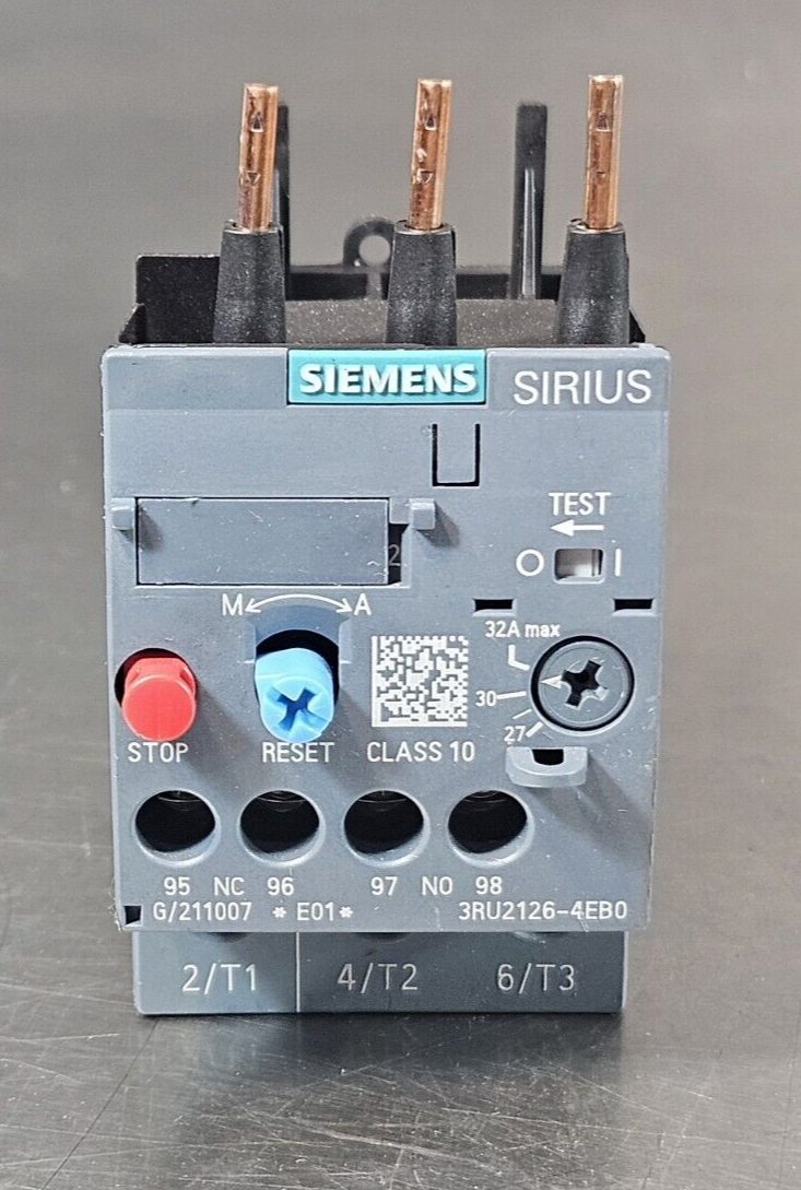 Siemens 3RU2126-4EB0 Sirius Overload Relay  (BIN2.3.3)