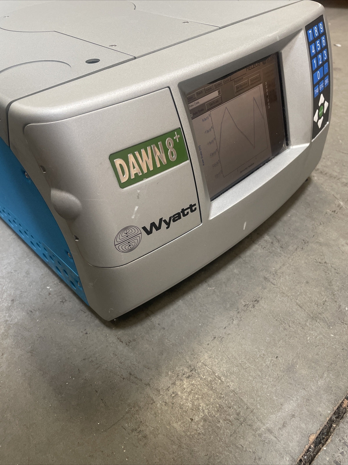 Wyatt Heleos II Dawn 8+ HPLC 8-angle Light Scattering MALS Detector WH-03 @1D